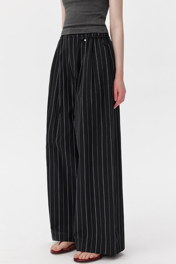 Black Wide-Leg Trousers