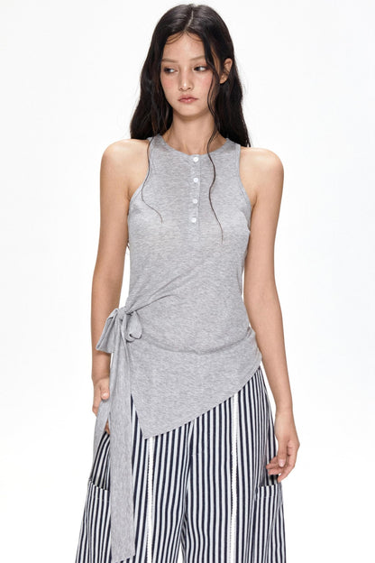 Apricot Tie-Front Camisole