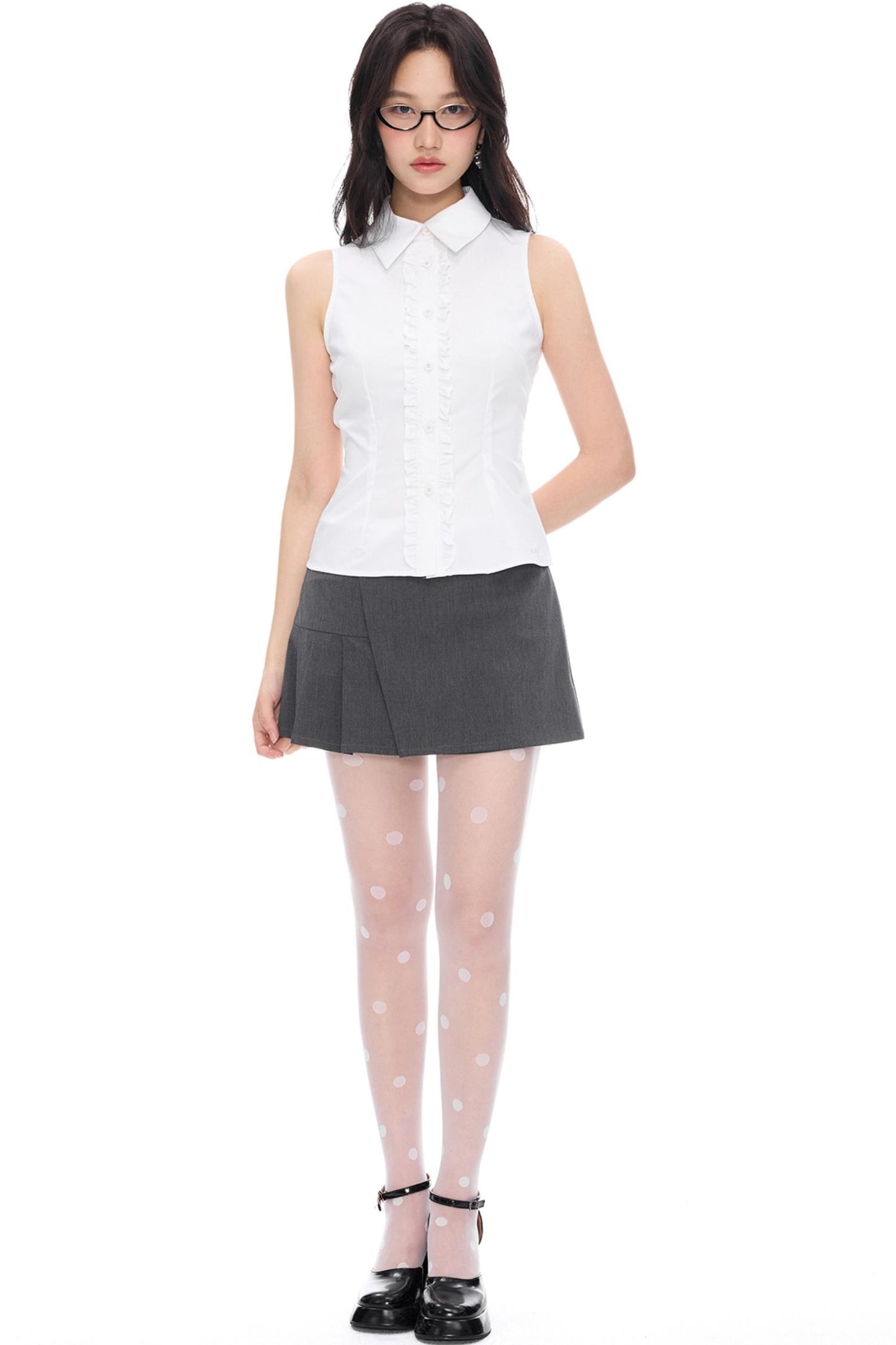 Two-Tone Lace Tank Top