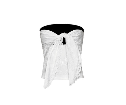 Embroidered Crop Top