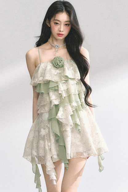 One-Shoulder Lace Dress