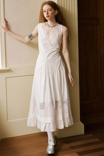 Elegant V-Neck Lace Dress