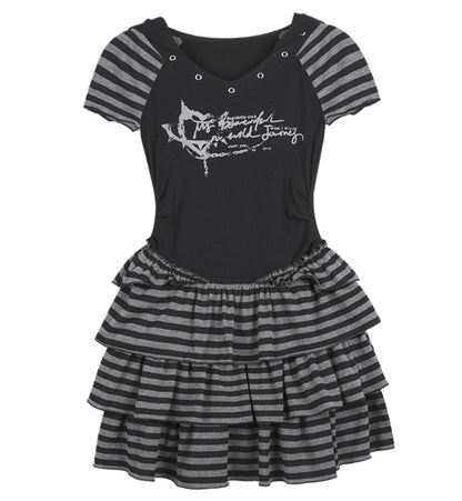 Street Punk Hooded Dress