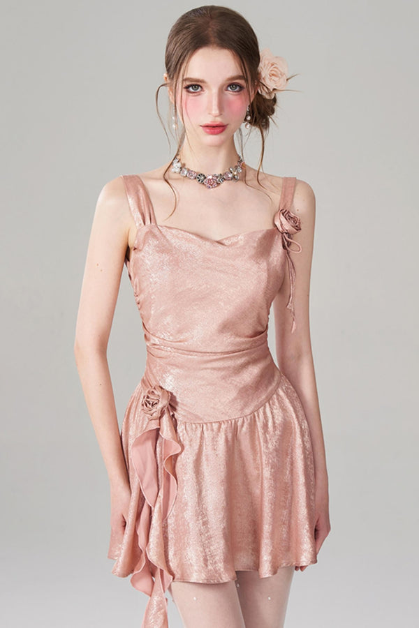 Island Pleated Halter Dress