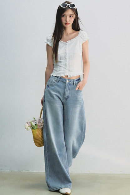 French Puff Sleeve Top