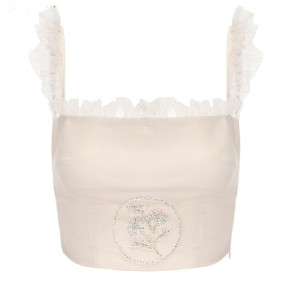 Velvet Blossom Mesh Tank