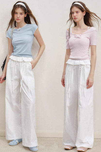 Bow Tie Casual Pants