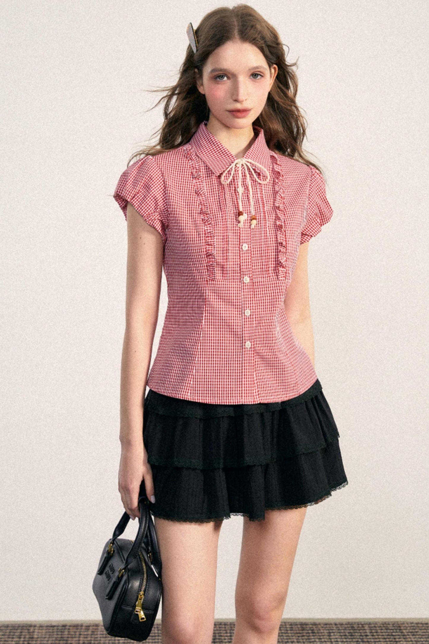 Sweet Plaid Blouse