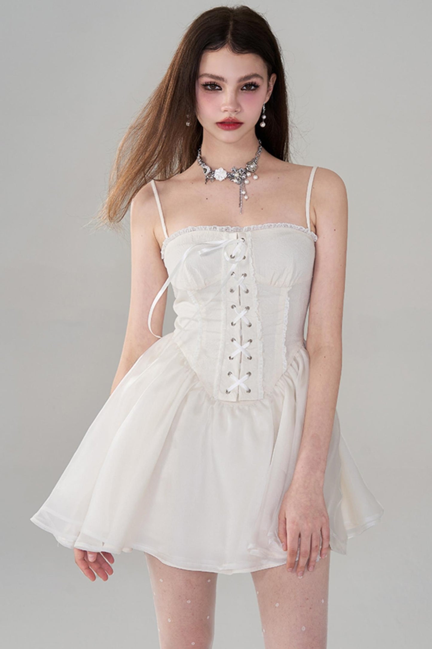 Jacquard Halter Dress