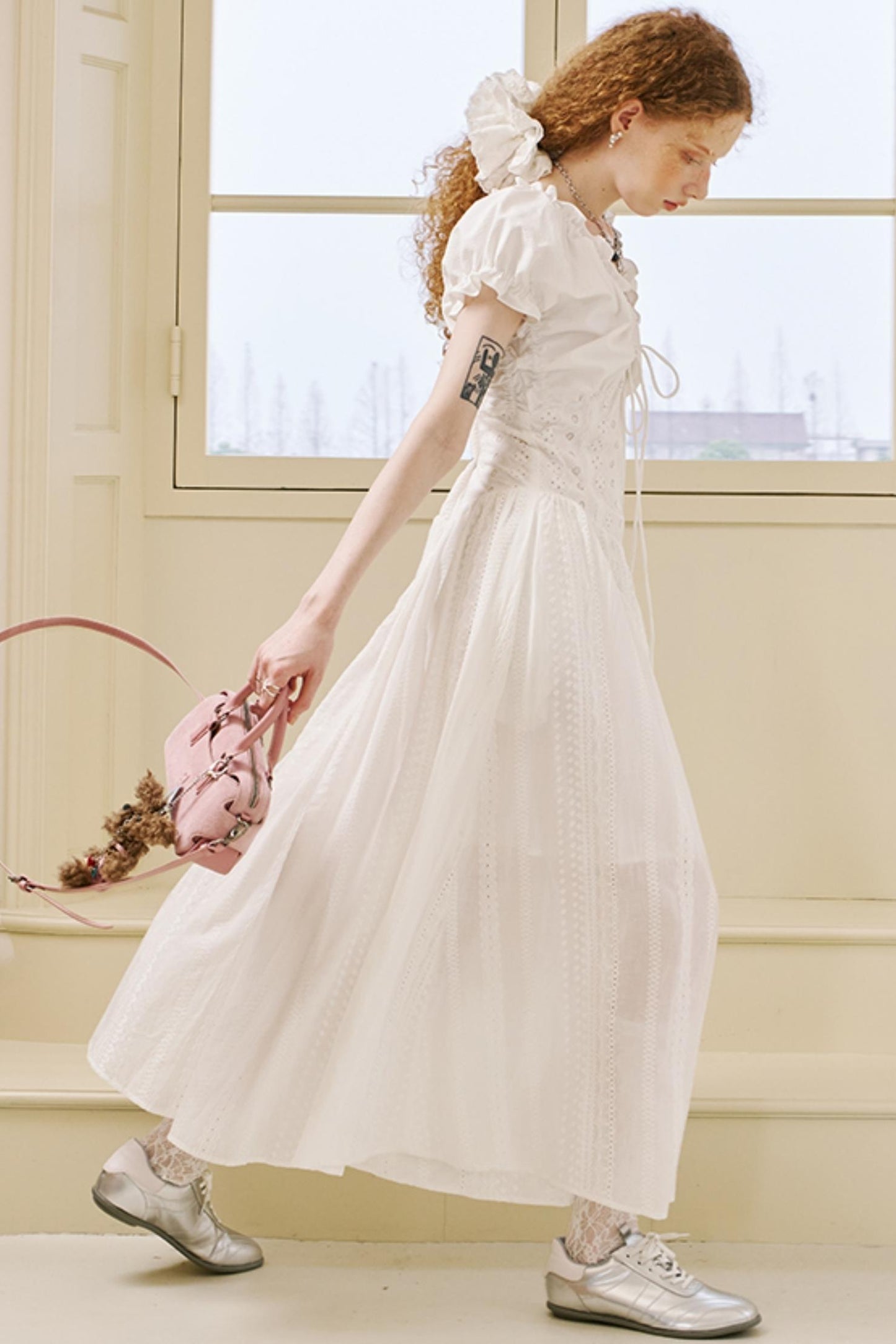 Summer Lace Peplum Dress