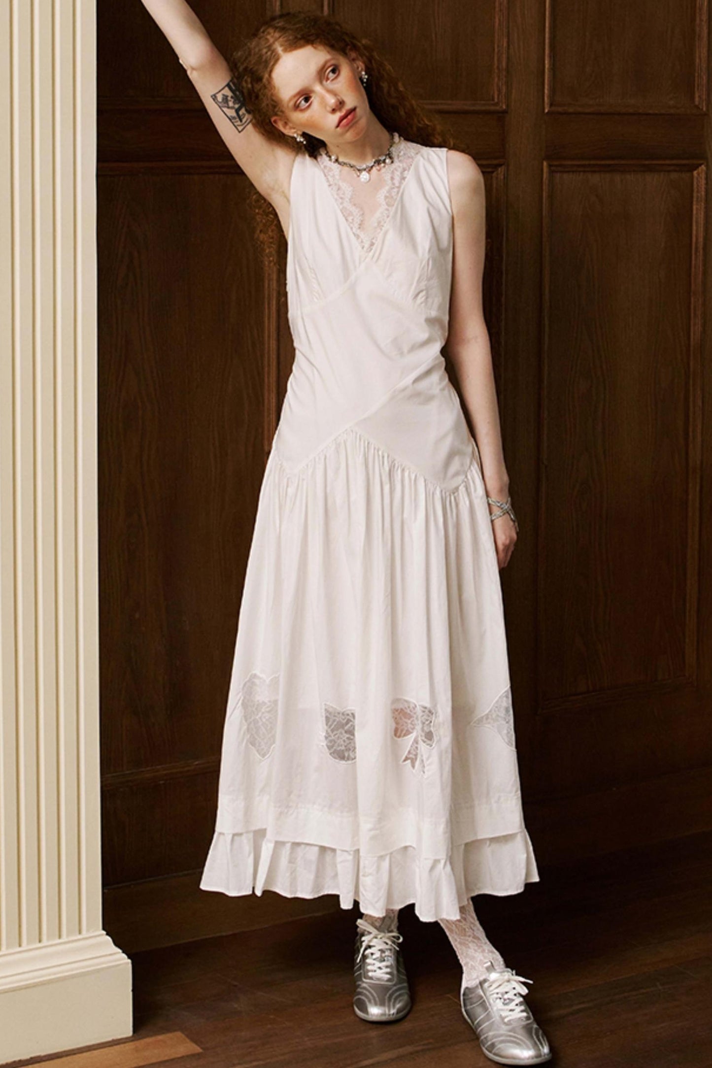 Elegant V-Neck Lace Dress