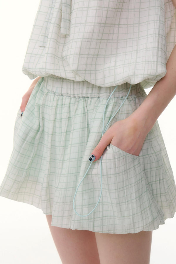 High-Waist Bubble Skirt