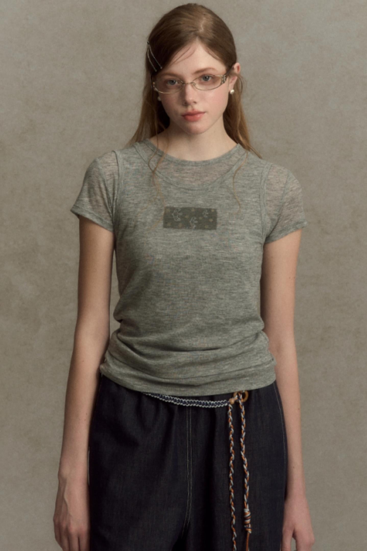 Slim Round Graphic Tee