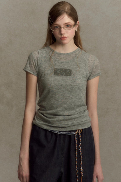 Slim Round Graphic Tee