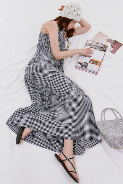 Chic Checkered Summer Dress
