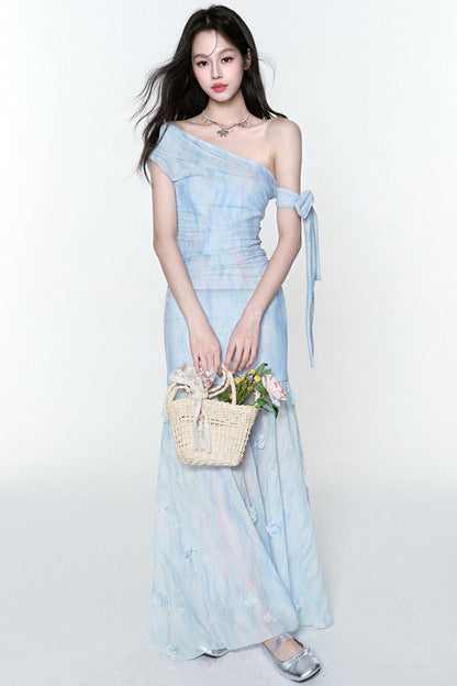 Light Blue Summer Romance Dress