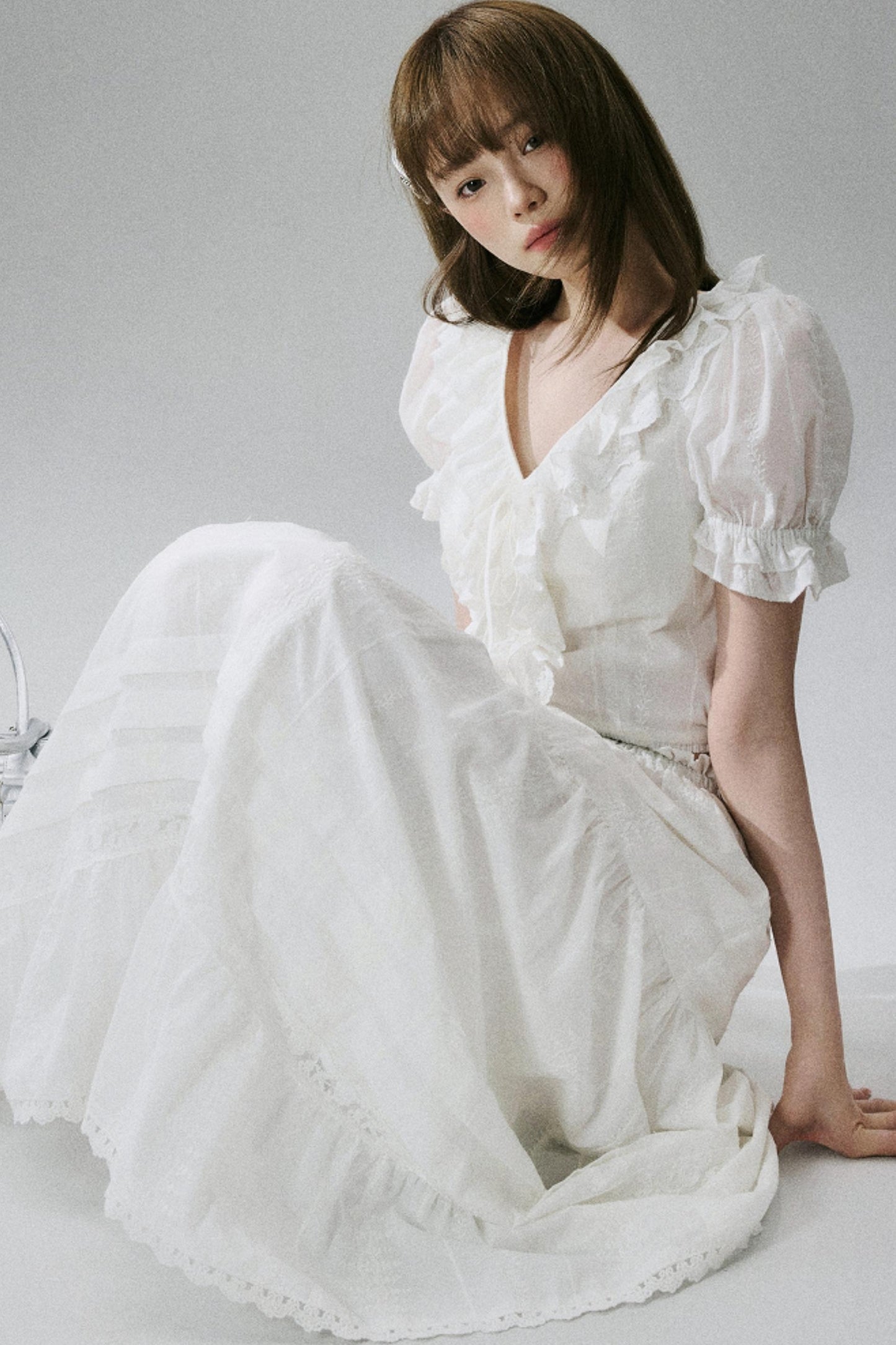 Lace Forest Maxi Skirt Set