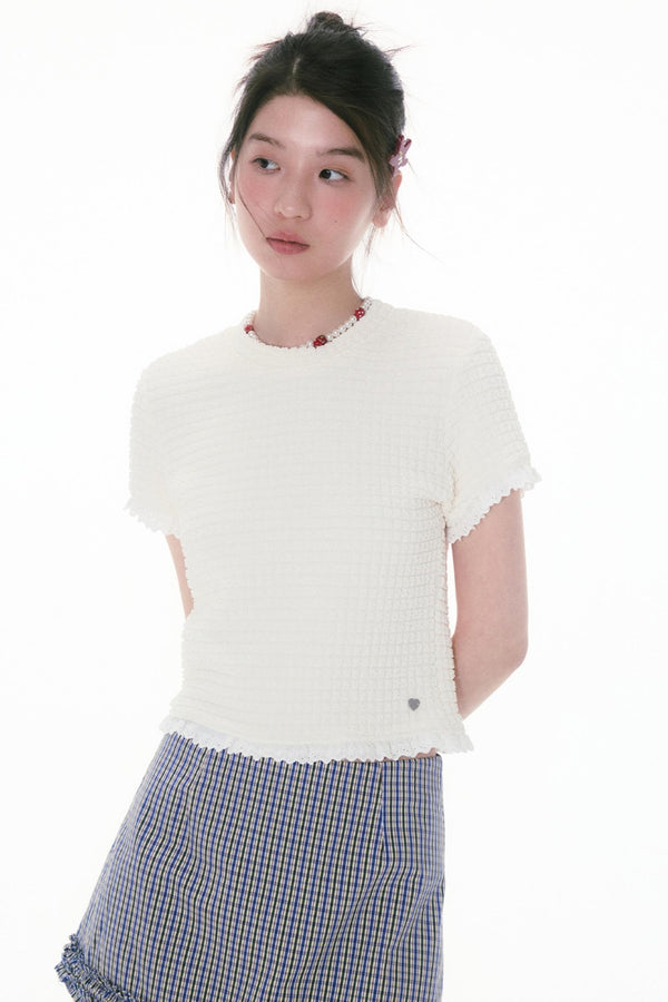 Berry Pineapple Ruffle Tee