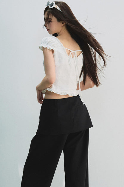 French Puff Sleeve Top