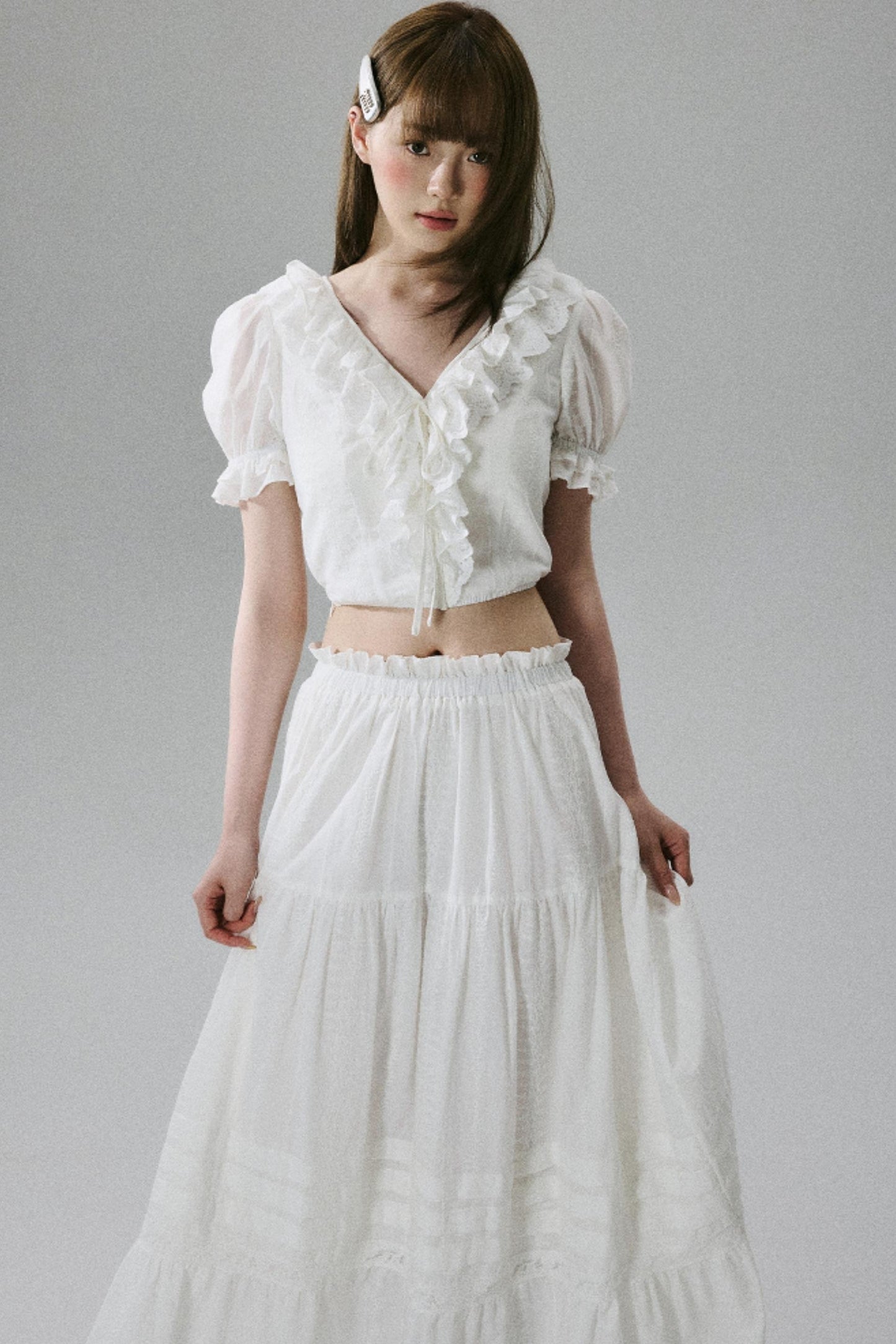 Lace Forest Maxi Skirt Set