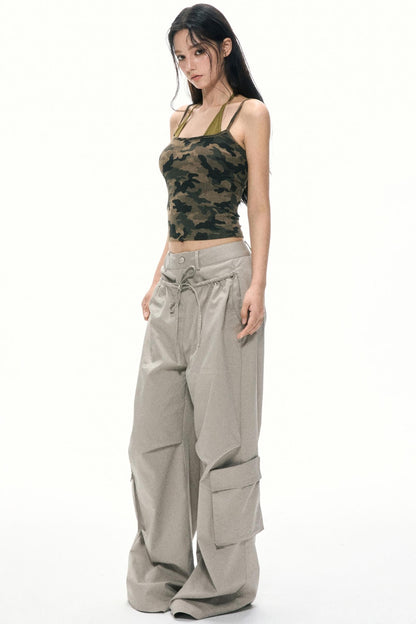 Summer High-Waisted Wide-Leg Kids Pants