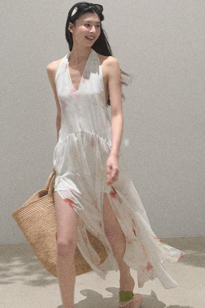 Summer Serenity Halter Dress