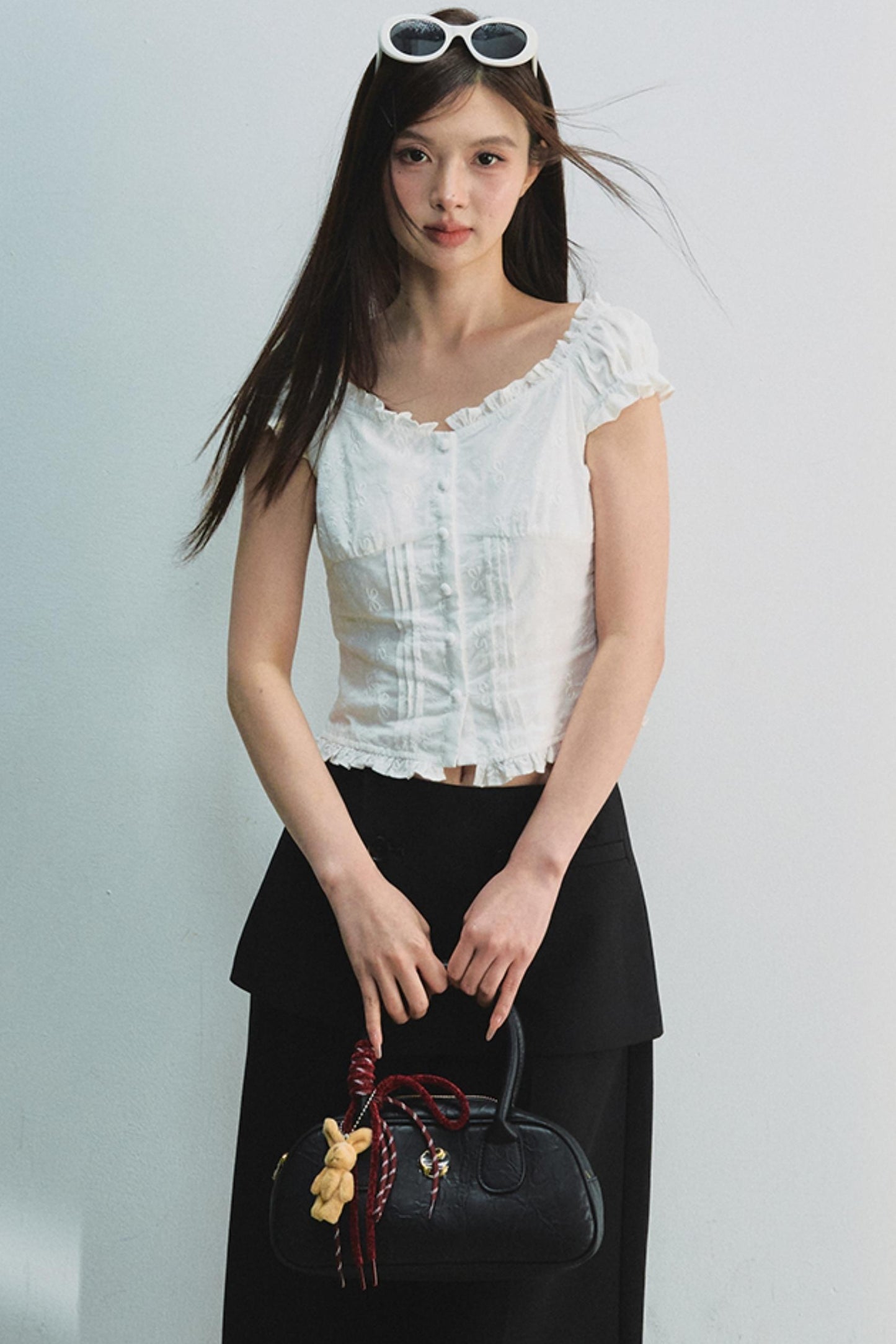 French Puff Sleeve Top