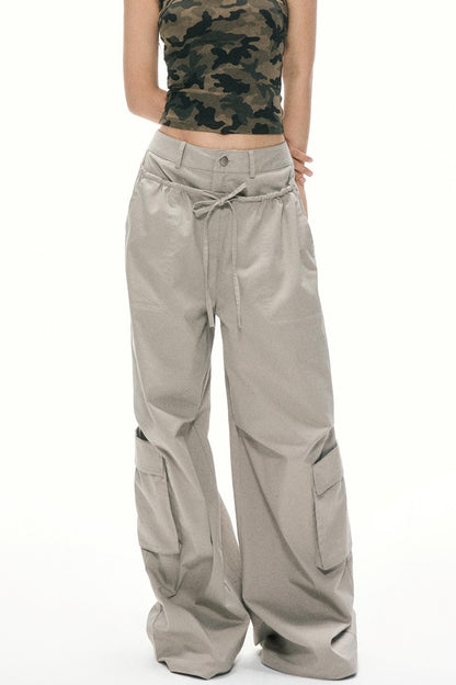 Summer High-Waisted Wide-Leg Kids Pants