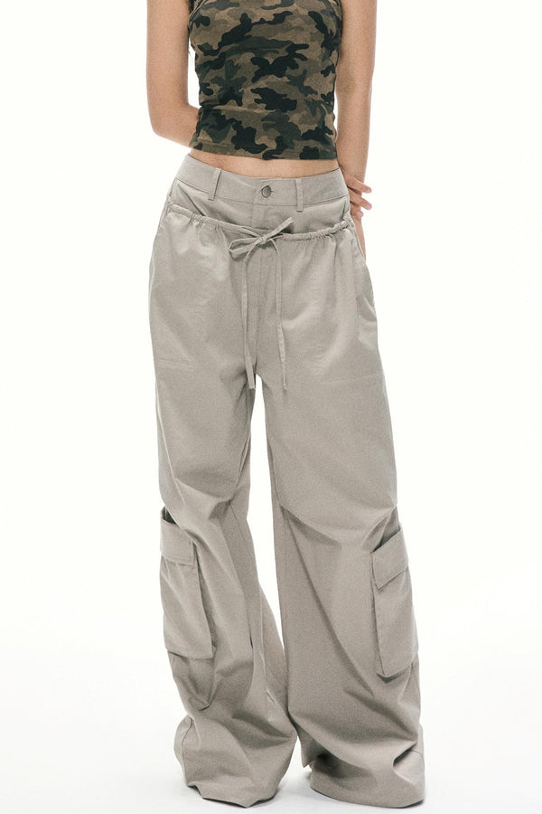Summer High-Waisted Wide-Leg Kids Pants