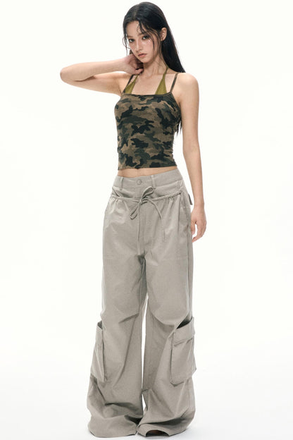 Summer High-Waisted Wide-Leg Kids Pants