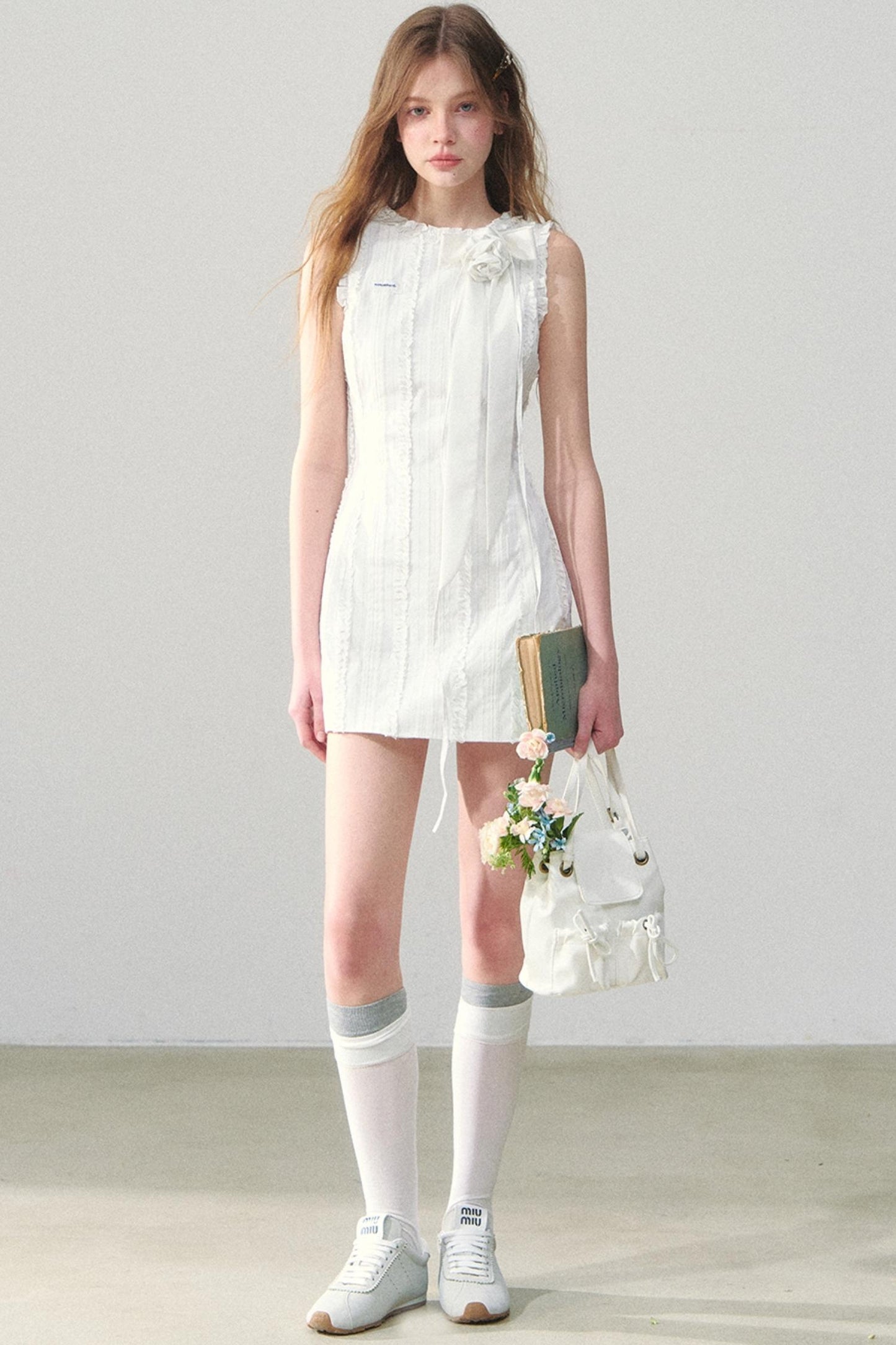 Striped Lace Summer Dress