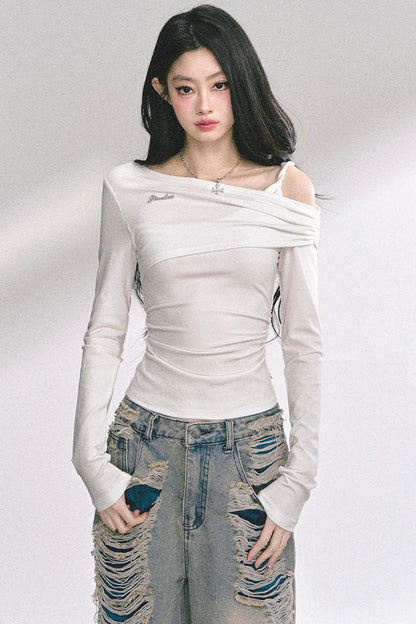 Autumn Lace Shoulder Top