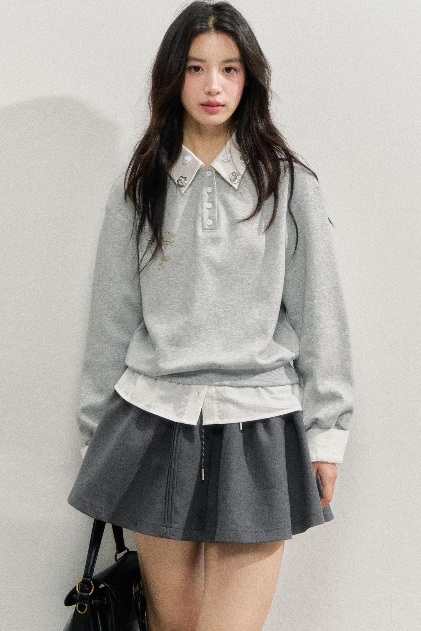 Rose Rhinestone Sweatshirt