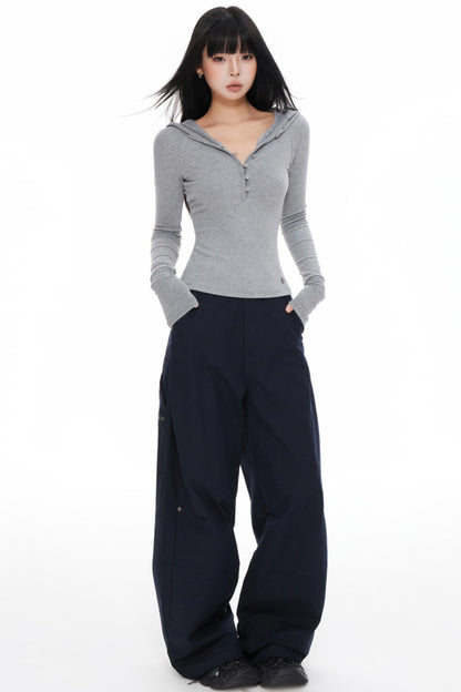 Knitted Long Sleeve T-Shirt