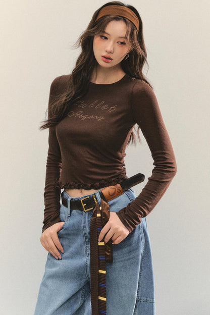 Slim Stitched Bolero Top