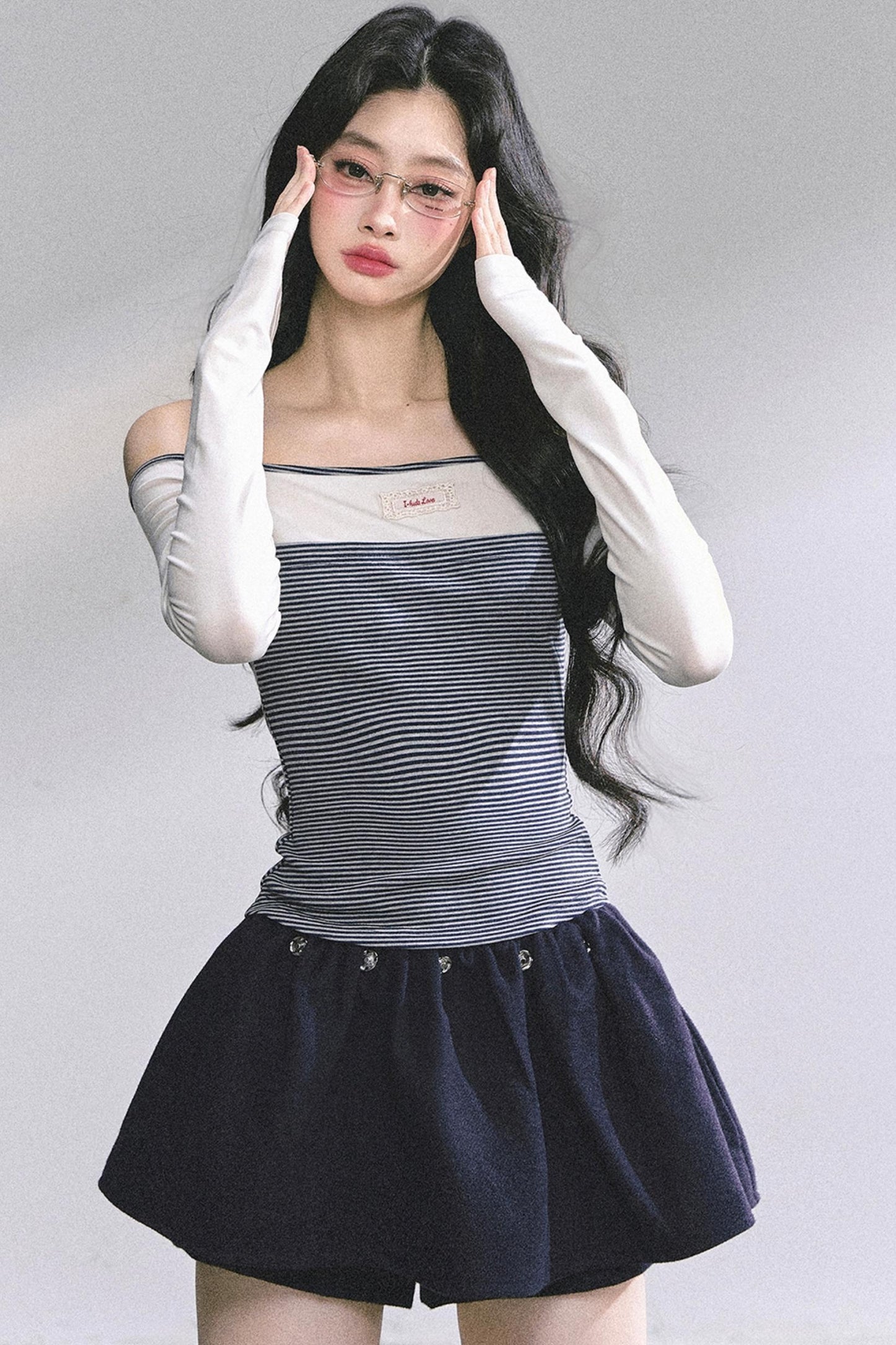 Striped Long-Sleeved Top