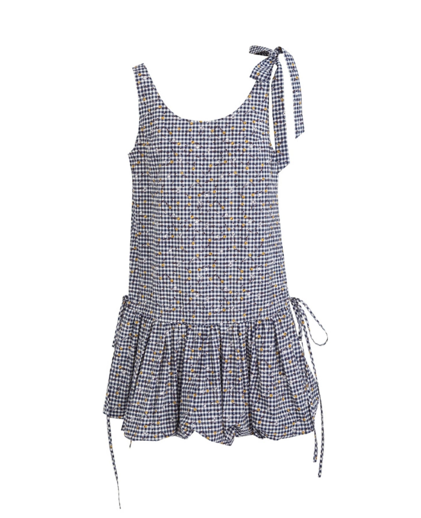 Floral Tie-Shoulder Mini Dress