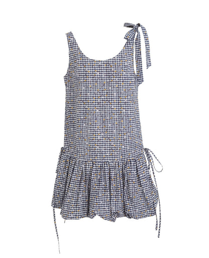 Floral Tie-Shoulder Mini Dress