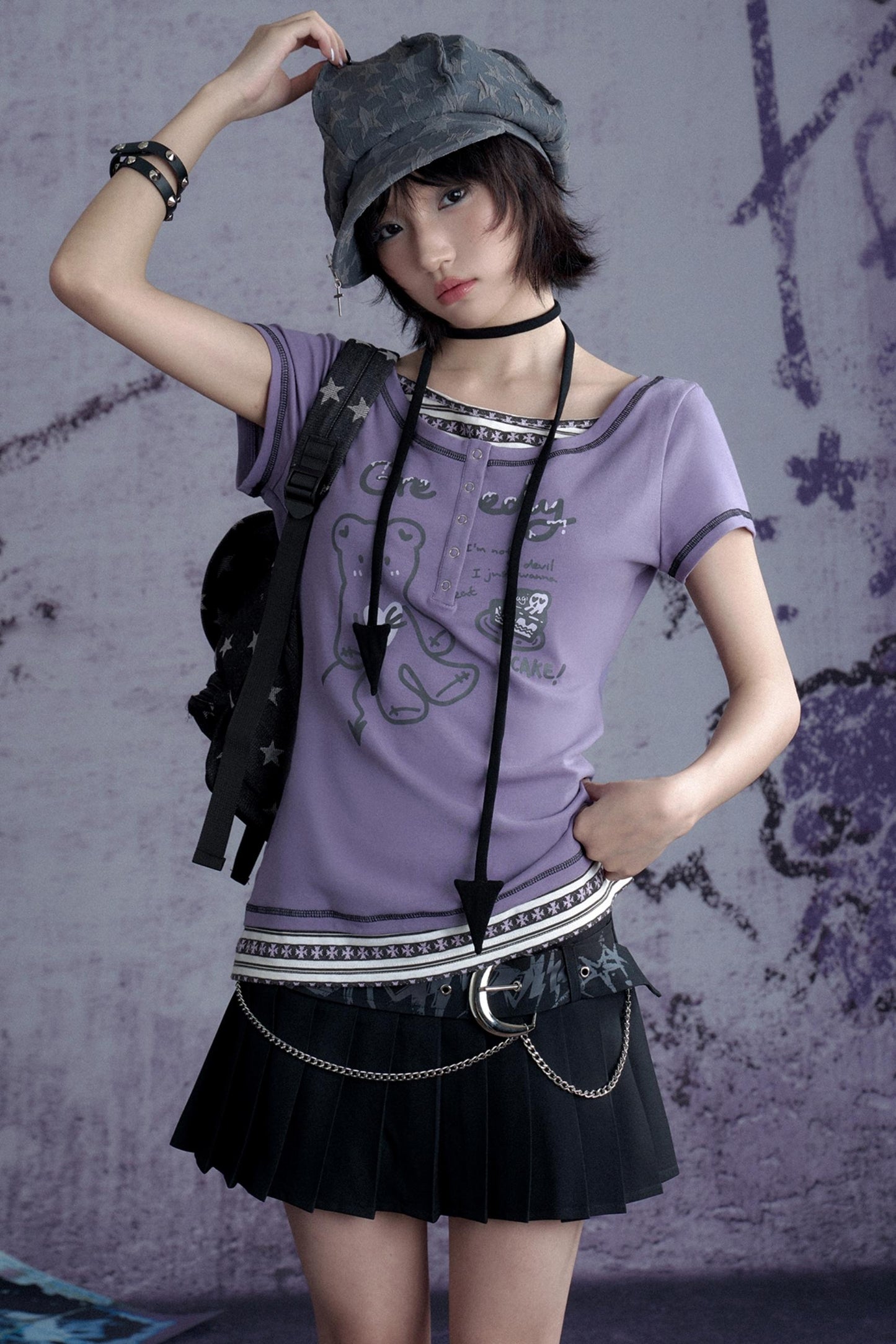 High Rise Curve Skirt