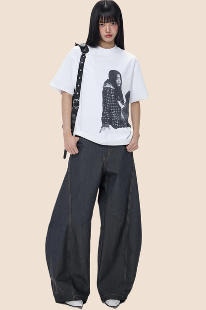 American Street White Short Sleeve Top