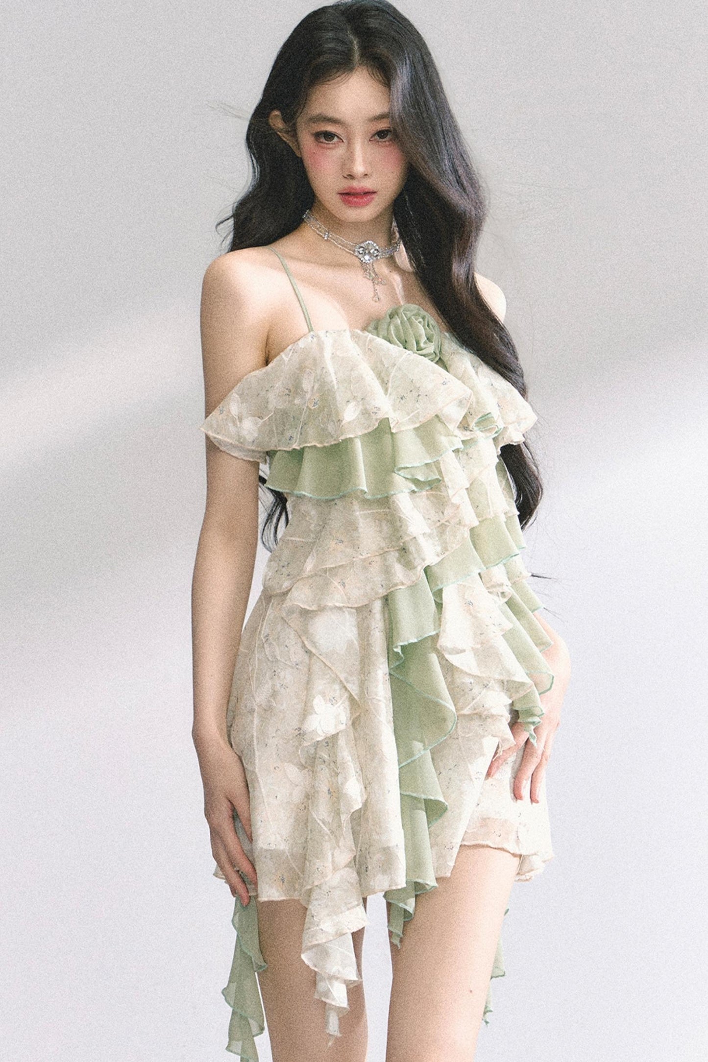 One-Shoulder Lace Dress