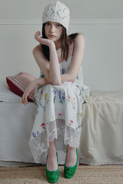 Painted Lace Halter Dress