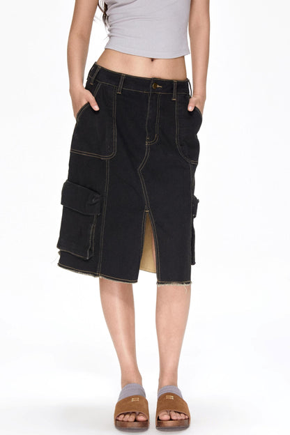 Vintage Utility Half Skirt