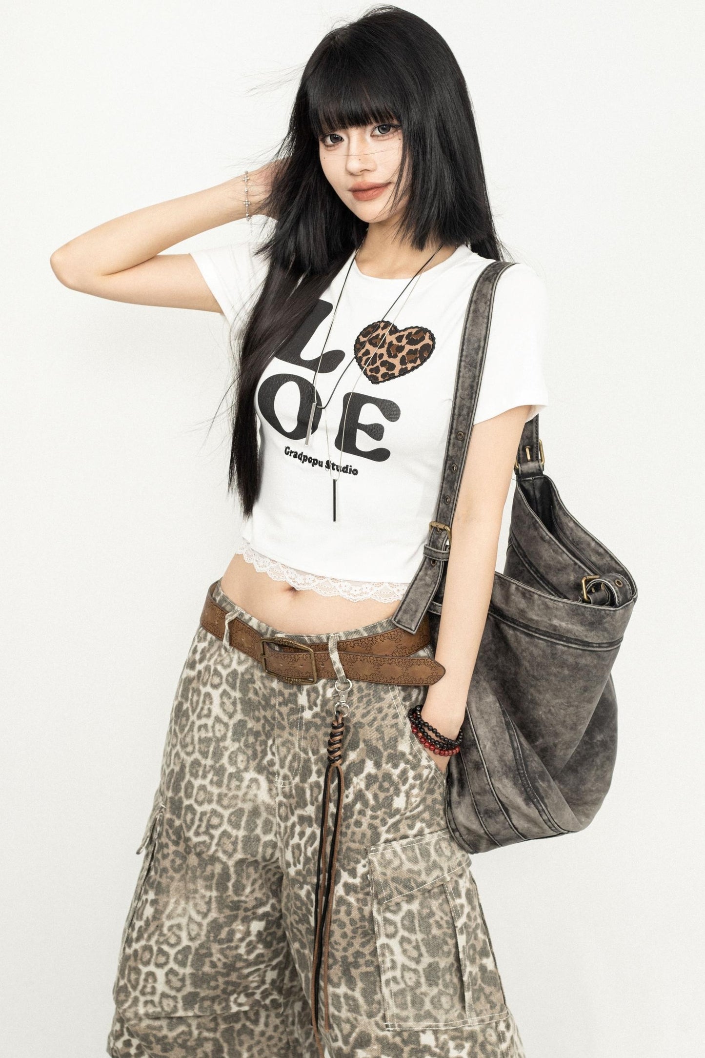 American Retro Lace Detail Tee