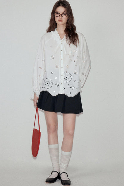 Autumn Elegance Long-Sleeve Shirt