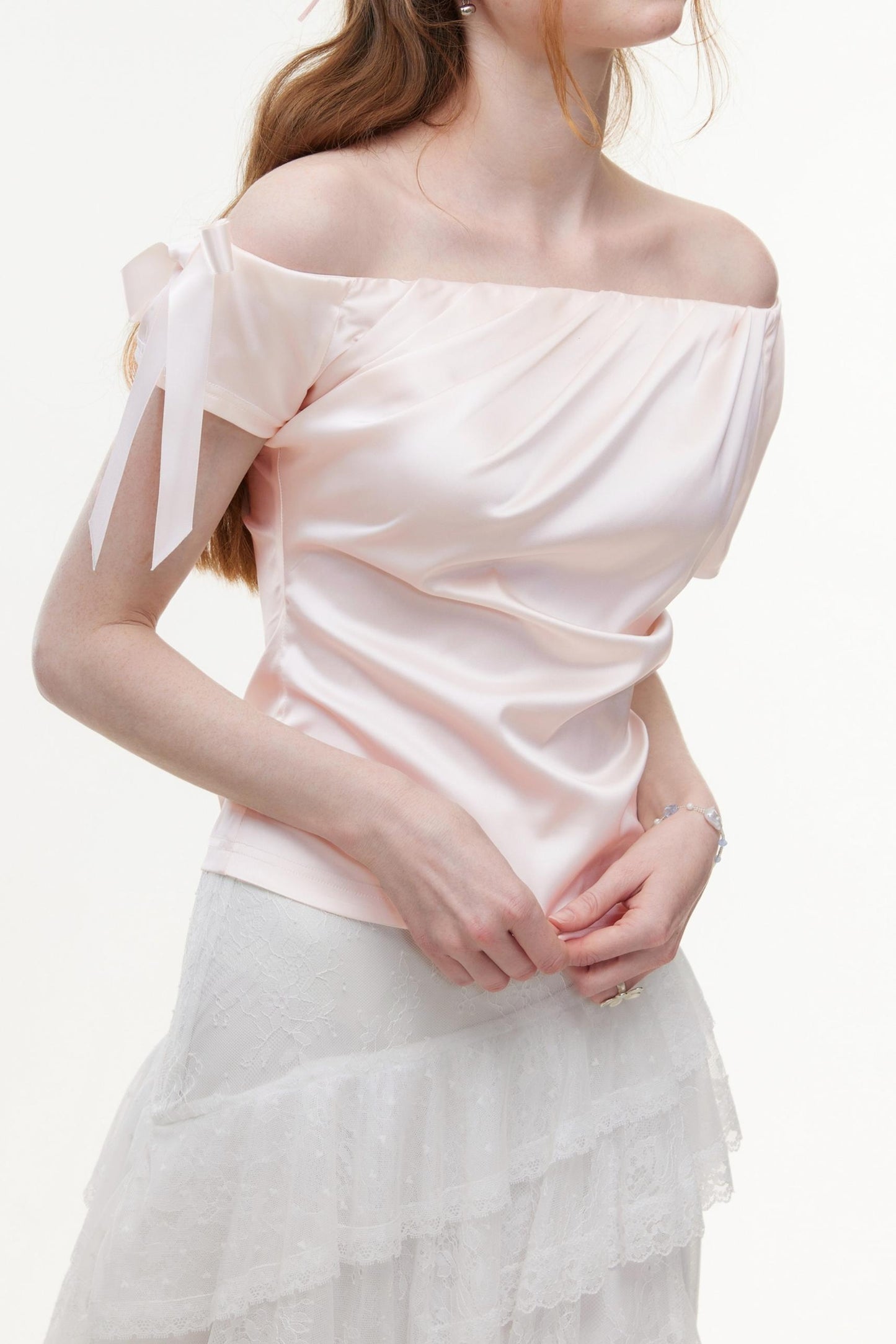 Summer Satin Chiffon Blouse