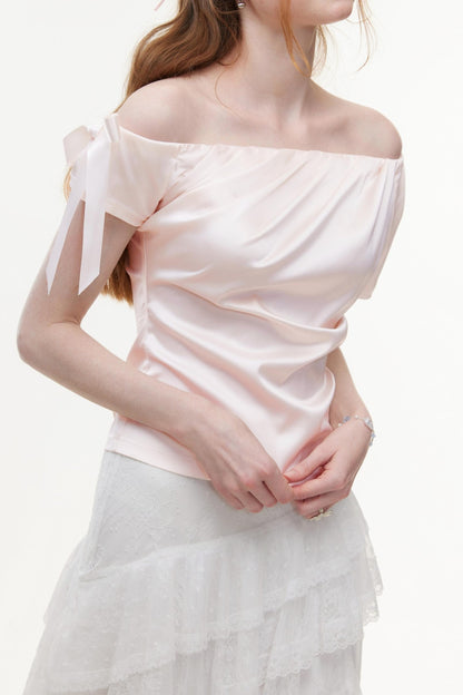 Summer Satin Chiffon Blouse