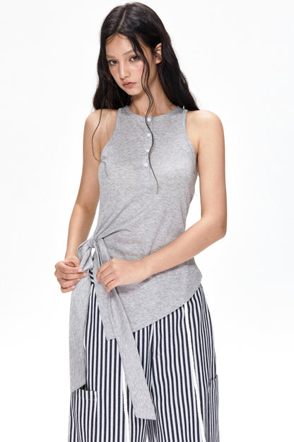 Apricot Tie-Front Camisole