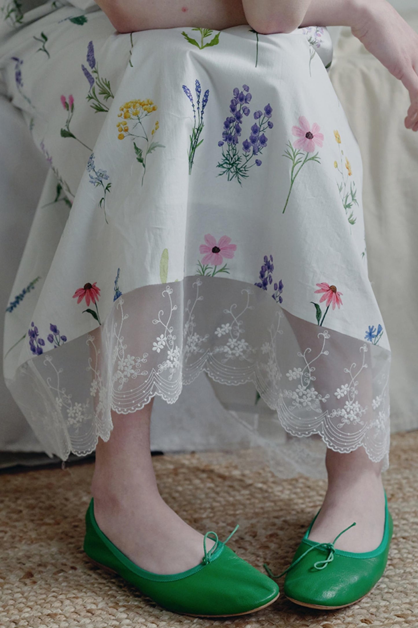 Painted Lace Halter Dress