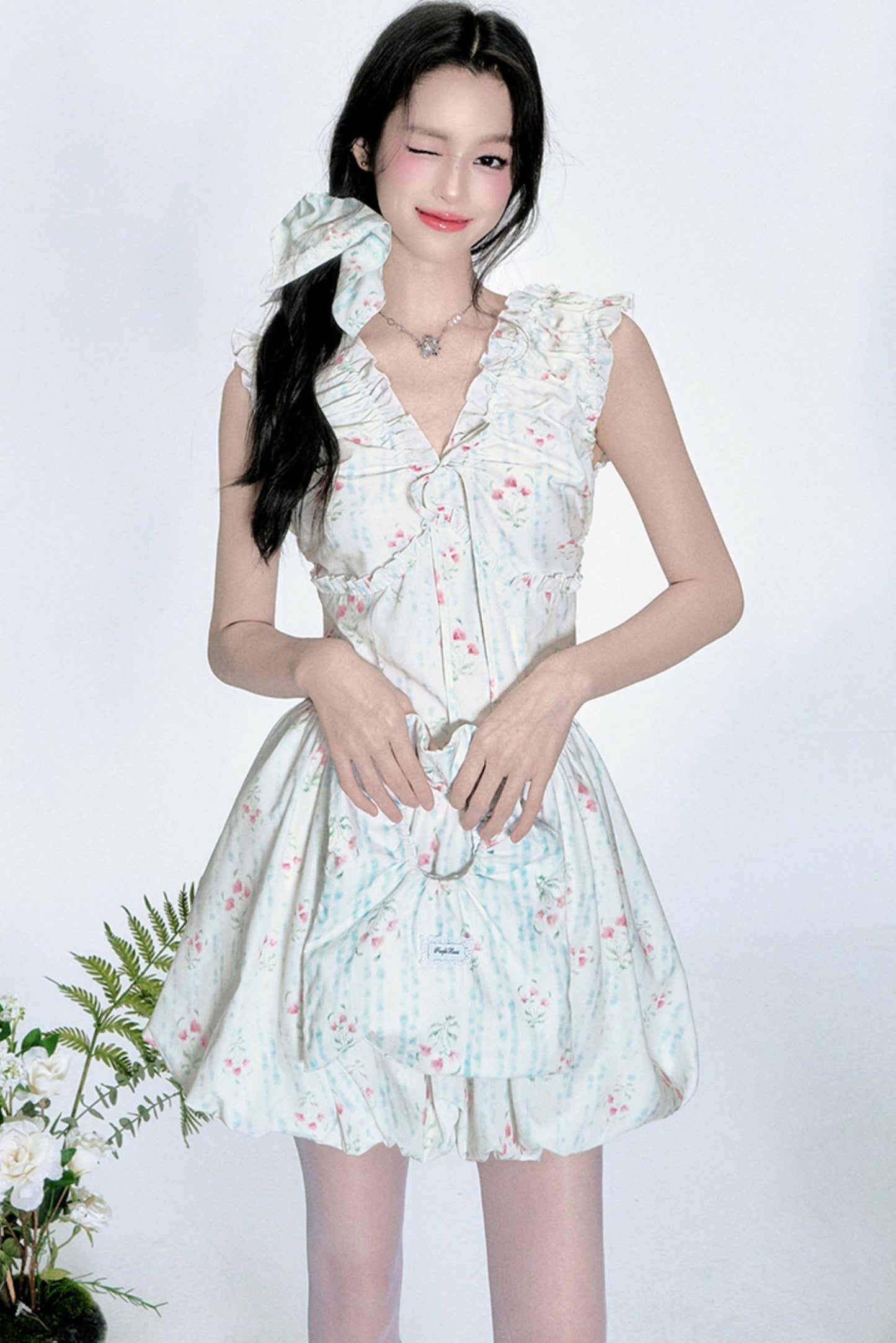 Charm Floral Hair Tie